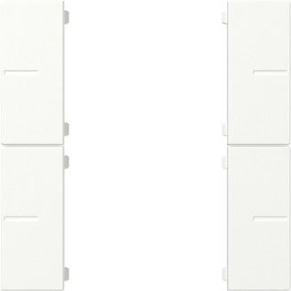 Gira Tastwippe reinwei&szlig; matt Kunststoff Thermopl 2-fach 501827