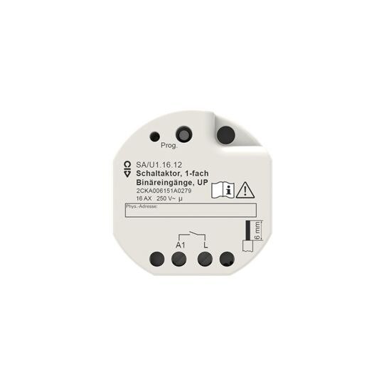 Busch-Jaeger Busch-Jaeger Schaltaktor KNX Unterputz TE 1-fach SA/U1.16.12 16A 230V
