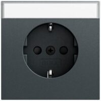 Gira Steckdose 1-fach anthrazit Unterputz mit BS IP20 BSF 446273