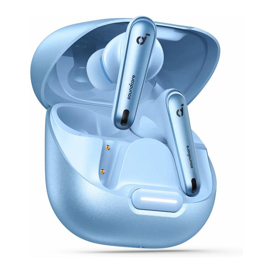 Anker ANKER Soundcore Liberty 4 NC Light Blue True-Wireless Earbuds ANC 2.0 11mm Audiotreiber Hi-Res Sound LDAC EQ mit HearID IPX4 6 Mikro