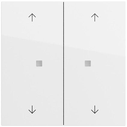 Gira Gira Tastwippe Bussystem KNX-RF (Funk) 510870 reinweiß glänzend Kunststoff Thermopl 2-fach