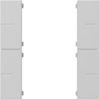 Gira Tastwippe grau matt Kunststoff Thermopl 2-fach 5018015