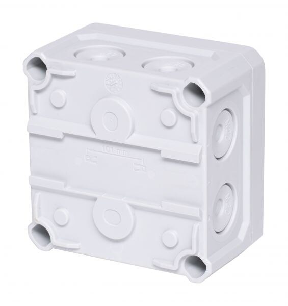 F-Tronic F-Tronic Abzweigdose IP66 4qmm quadrat NFK08gr 85x85x54mm uni Kunststoff hfr