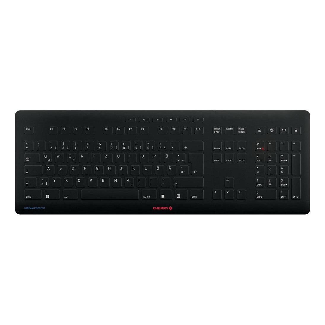 Cherry Cherry Keyboard STREAM PROTECT [DE] black