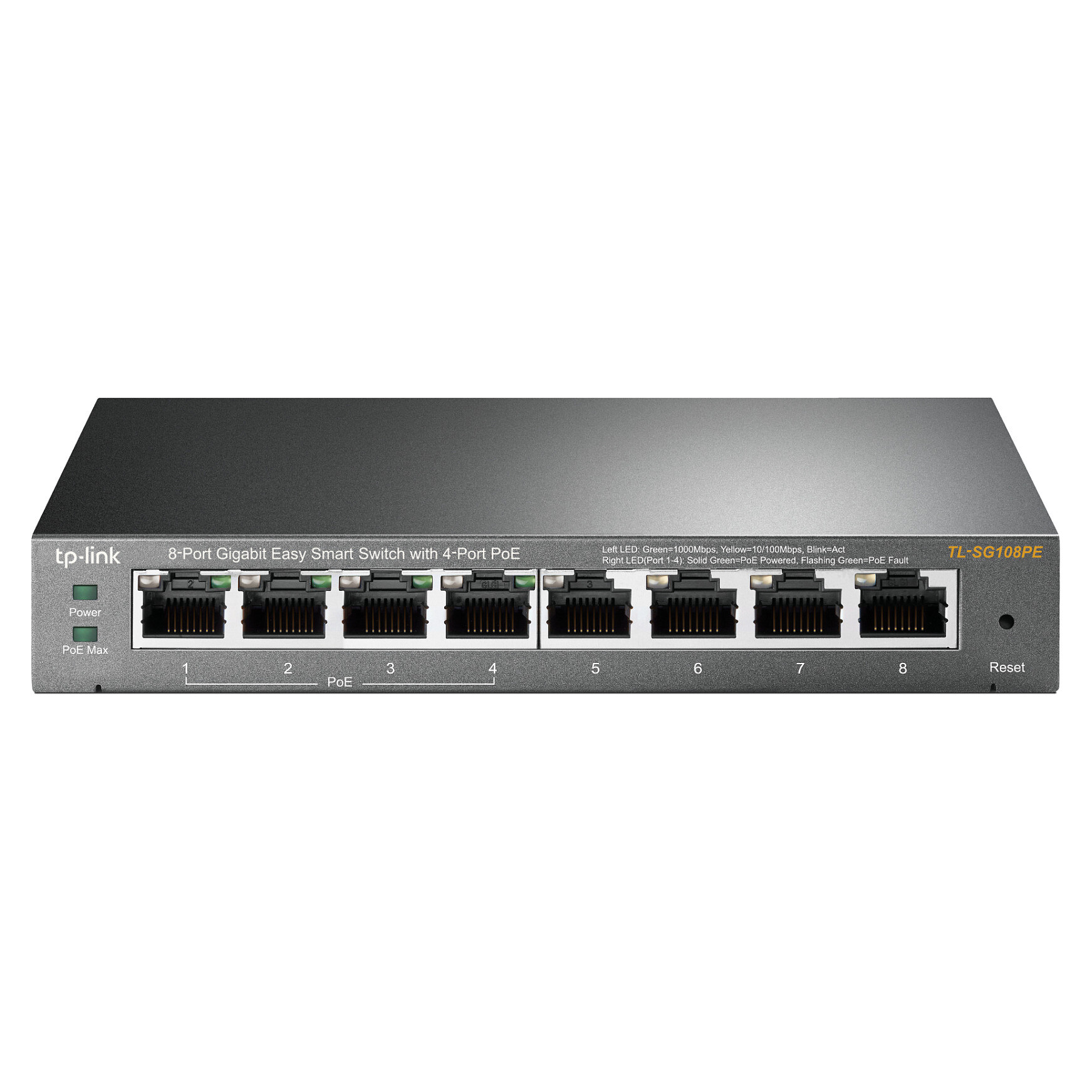 TP-Link 8P TP-LINK TL-SG108PE Metall 4x POE