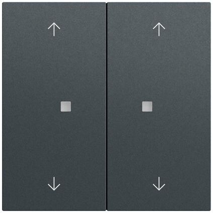 Gira Gira Wippe Serien Schalter anthrazit lackiert 538673 Pfeile