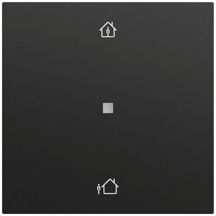 Gira Gira Tastwippe Bussystem KNX-RF (Funk) 510674 schwarz matt Kunststoff Thermopl 1-fach