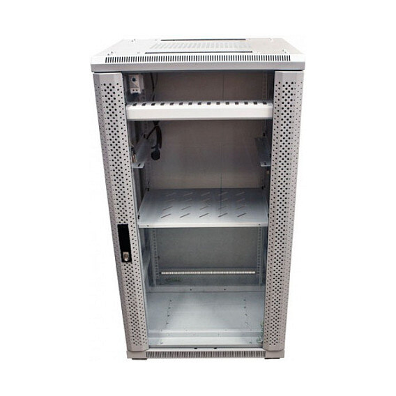 Allnet ALLNET Netzwerkschrank 19" 32HE B600/T 600mm Glastür Lichtgrau SNB-Serie