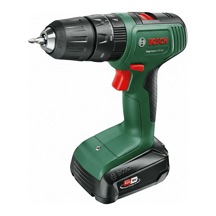 Bosch Powertools Akku-Schlagbohrschrauber EasyImpact 18V-38 (grn/schwarz, Li-Ionen Akku 2,0Ah, Koffer, POWER FOR ALL ALLIANCE)