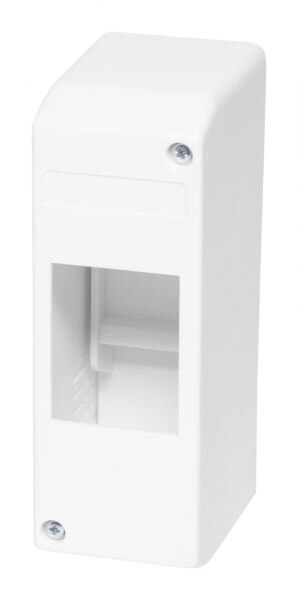 F-Tronic F-Tronic Kleinverteiler Aufputz 1x2TE Kunststoff KV02 IP30 50x140x65mm DIN-Schiene