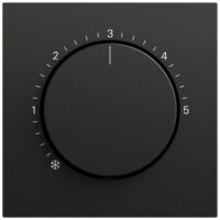 Gira Zentralplatte Raumtemp schwarz lackiert 270674 Skala