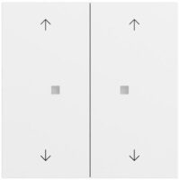 Gira Tastwippe KNX reinweiß matt Kunststoff Thermopl 517472 2-fach