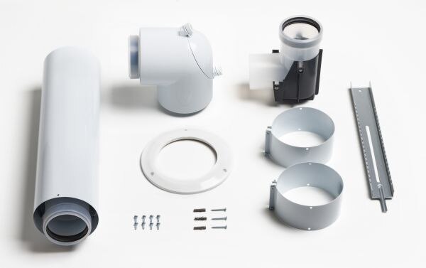 Vaillant Basis-Anschluss-Set Luft-/Abgasführung, PP, 80/125 mm
