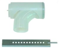 Stützbogen 87 Grau 110 mm PP mit Auflageschiene 350 mm