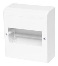 F-Tronic Kleinverteiler Aufputz 1x6TE Kunststoff KV06 IP30 140x160x65mm DIN-Schiene