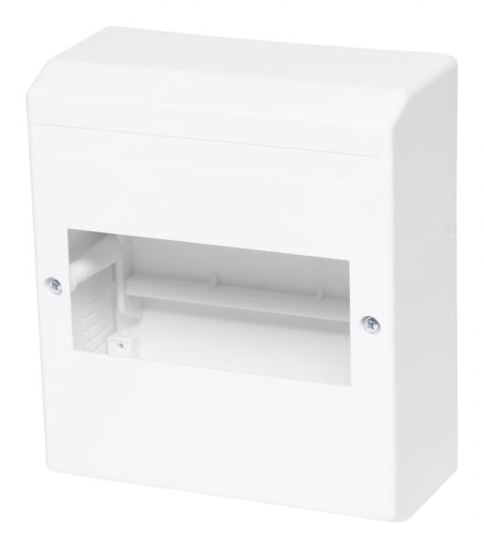 F-Tronic F-Tronic Kleinverteiler Aufputz 1x6TE Kunststoff KV06 IP30 140x160x65mm DIN-Schiene