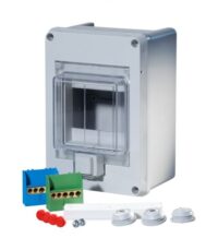 F-tronic Kleinverteiler Aufb 1x4TE Kunststoff KV04WDKE IP55 125x180x90mm DIN-Schiene