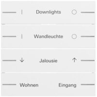 Gira Tastwippe KNX reinweiß glänzend Kunststoff Thermopl 576470 8-fach