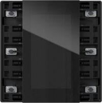 Gira Tastsensor KNX Unterputz schwarz matt 6-fach 3pkt LED 5015050 inklusive Ankoppl mit Display
