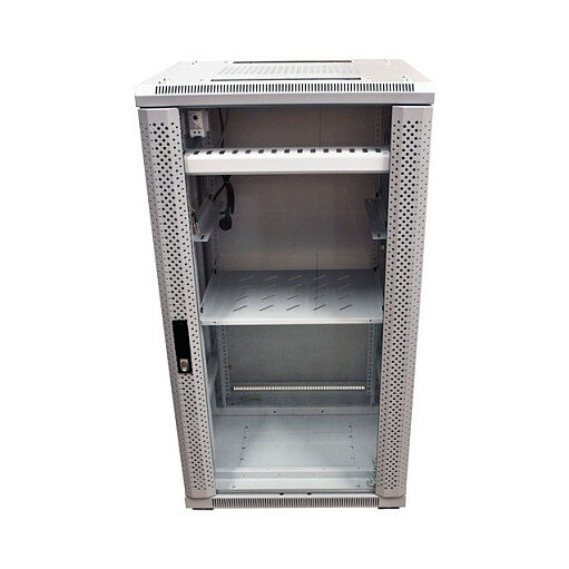 Allnet ALLNET Netzwerkschrank 19" 22HE B600/T1000mm Glastür Lichtgrau SNB-Serie