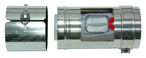 Vaillant Revisionsstück 80/125 mm für Fassadenverlegung konz. PP/Edelstahl