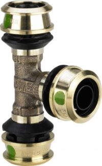 Viega T-Stück mit SC Raxofix 5318 in 50x16x50mm Siliziumbronze