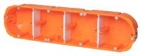 F-tronic Hohlwanddose oval Kunststoff IP30 oval HW40F Ausbrechöffnung