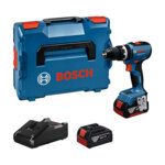 Powertools Akku-Schlagbohrschrauber GSB 18V-65 Professional, 18Volt (blau, 2x Li-Ion Akku 5,0Ah, in L-BOXX)