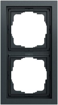 Gira Rahmen 2-fach anthrazit lackiert Kunststoff F200 021273