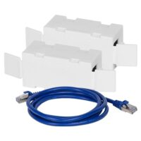 F-Tronic Modular-Kupplung 5E 2x RJ45 ger BPWAN Buchse/Buchse einrasten