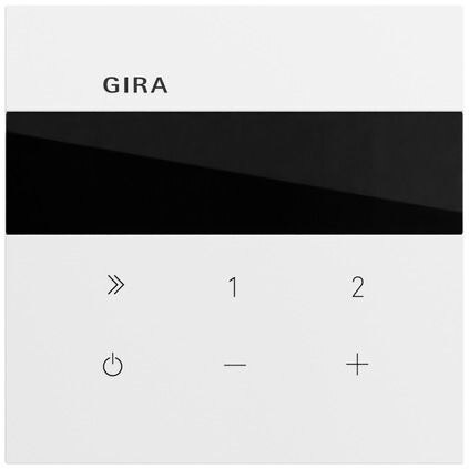 Gira Gira UP-Radio reinweiß glänzend 232070 Basis+zentr Abdeckpl
