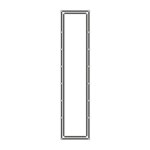 ABB Schrankprofil Aluminium Schraubbefestigung unbeh PS833614 metrisch 1250x1080mm