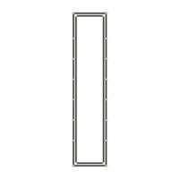 ABB Schrankprofil Aluminium Schraubbefestigung unbeh PS833614 metrisch 1250x1080mm
