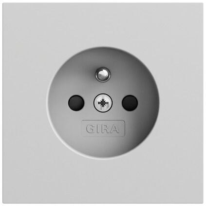Gira Gira Steckdose 1-fach grau matt Unterputz mit BS Schutzkontakt 448576 IP20