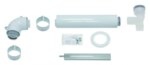 Basis-Anschluss-Set Brennwert 60/100 PP an Abgasl. DN 80 im Schacht