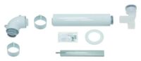 Basis-Anschluss-Set Brennwert 60/100 PP an Abgasl. DN 80 im Schacht