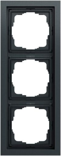 Gira Rahmen 3-fach anthrazit lackiert Kunststoff F200 021373