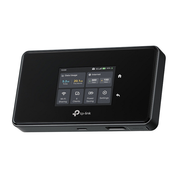 TP-Link TP-Link M8550 5G WiFi 6E Router 5G (bis zu 3,4 Gbit/s), WLAN AX (bis zu 3,6 Gbit/s), 1x 1G WAN/LAN