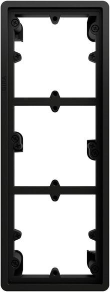 Gira Gira Einbaurahmen 3-fach schwarz Kunststoff F200 377000