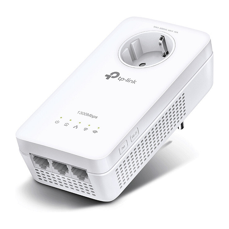 TP-Link INTD TP-LINK Powerline WPA8631P AV1300-AC1200-Gigabit-WLAN-Powerline mit Steckdose