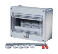 F-tronic Kleinverteiler Aufb 1x10TE Kunststoff KV10WDKE IP55 230x180x90mm DIN-Schiene