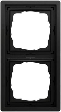 Gira Rahmen 2-fach schwarz matt Kunststoff F100 0212174