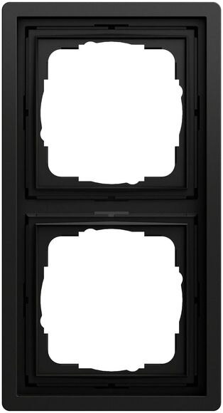 Gira Gira Rahmen 2-fach schwarz matt Kunststoff F100 0212174