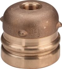 Verschlusskappe SANPRESS 2256 XL 353384 88,9mm aus Rotguss mit 3/4" Innengewinde