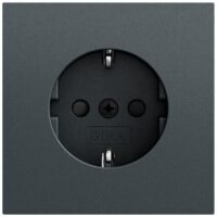 Gira Steckdose 1-fach anthrazit Unterputz mit BS IP20 418373