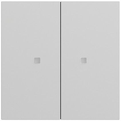 Gira Gira Tastwippe KNX grau matt Kunststoff Thermopl 2-fach 517376