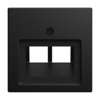 Busch-Jaeger Zentralplatte UAE/IAE schwarz matt Busch-balance SI 1803-02-915 Schraubbefestigung