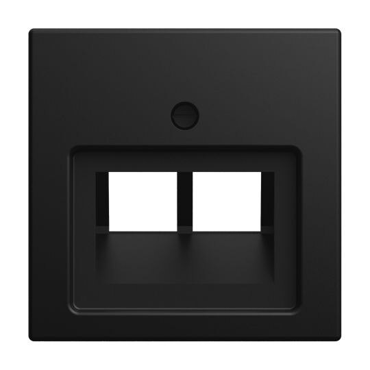 Busch-Jaeger Busch-Jaeger Zentralplatte UAE/IAE schwarz matt Busch-balance SI 1803-02-915 Schraubbefestigung