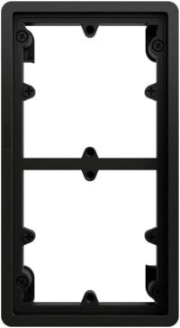 Gira Einbaurahmen 2-fach schwarz Kunststoff F200 376900