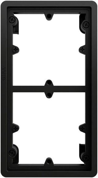Gira Gira Einbaurahmen 2-fach schwarz Kunststoff F200 376900
